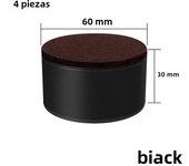 4Pcs Metal Furniture Feet Leg Bed Risers Heightening Pads Square Round Table Chair Desk Sofa Riser Floor Protector Elevator