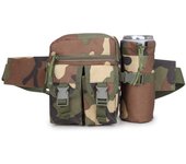 Bolsa táctica para botella de agua, bolsa militar para aficionados al ocio al aire libre, bolsa pequeña deportiva para hombres y mujeres, bolsa de cintura de viaje de camuflaje