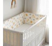 Baby Crib Bumpers Anti Collision Protector Cotton Pink Fox Baby Girls Infant Bedding Bumpers Born Cot Bed Around Protector