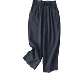 2024 Summer Cotton Trousers ZANZEA Oversize Turnip Women Elastic Waist Pantalon Casual Work Palazzo Elegant Loose Wide Leg Pants