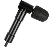 Portabrocas en ángulo recto de 90°, autoajustable, de liberación rápida, con codo, para destornillador, portabrocas de accionamiento en ángulo, adaptador de broca para taladro