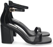 Davinia Shoes Sandalia de Tacon para Mujer, con Pala Fina, Comodas, y Cierre Ankle con Hebilla, Primavera Verano 2022 Shoes&Blues.es 1A-1722-Negro