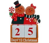 Calendar de Adviento Colgante de Madera Granja de Madera Decoración de comparación de Navidad Letreros de Cuenta regresiva de Navidad Suministros para fiesta navideñas para Mujeres y humres