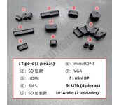 Soft Silicon for Macbook Pro Air 13 15 16 M1 M2 M3 A2442 A2485 A2992 A2179 A2338 A3113 A3114 Dust plug USB Ports Anti-Dust Plug