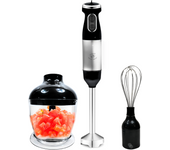 Batidora de Mano 3 en 1, 1000W con Vaso Picador de 750 ml y Batidor Royal Swiss  2 Velocidades Ajustables  Accesorio para batir - Batidora de mano potente y versátil para preparaciones en casa
