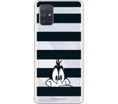 Funda original compatible con Samsung Galaxy A71 - Pato Lucas Franjas Negras