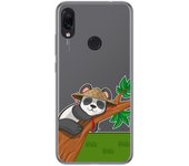 Tumundosmartphone Funda Gel Transparente para Xiaomi Redmi Note 7 diseño Panda Dibujos