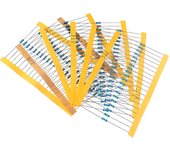 120PCS 1/4W-1% Automotive Airbag Repair Resistor Kit 2R, 2.2R, 2.4R, 2.7R, 3R, 3.3R, 2 ohm~3.3 ohm Car's Airbag Resistors Set