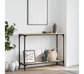 Consola De Roble Sonoma 101x30,5x75cm Madera Multicapa