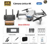 E88Pro E99/K3 RC Drone 4k Profesional HD Airplane Dual Camera Wide-Angle Head Remote Quadcopter Airplane FPV Helicopter Dron Toy
