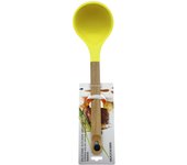 MAXWORK cucharón de silicona 32cm con mango de madera, utensilios de cocina