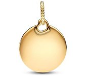 Charm Pandora Colgante Grabable Etiqueta Redonda