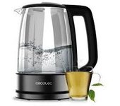 Cecotec 170 ThermoSense 340 Clear Hervidor de agua de 1 7 litros cuerpo de vidrio de borosilicato de alta calidad con 2200 W.