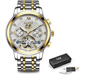 LIGE Men Mechanical Watches Fashion Top Brand Luxury Business Automatic Watch Man Casual Waterproof Wristwatch Relogio Masculino