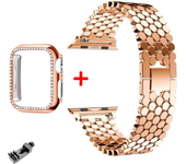 Stainless Steel Watch Band Strap for Apple Watch 9 8 Ultra 2 49mm 7 41 45mm 6 SE 5 4 40 44 Wristband for iwatch 38 42 baracelet