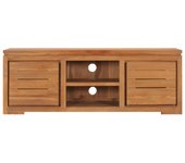 vidaXL Mueble para TV madera maciza de teca 110x30x40 cm , Mueble de Salon, Mueble TV, Mueble TV salon, Mesa de TV, Mueble tele
