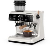 Máquina de Espresso HiBREW H7B, sistema de doble calentamiento, portafiltro de 58 mm, molinillo incorporado con 30 configuraciones de tamaño, pantalla táctil, opciones de un solo toque para Americano, espresso, para cafeterías, hoteles y restaurantes
