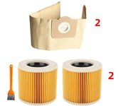 For Karcher WD3 MV3 WD3200 WD3300 A2204 A2656 Dust Bags for Rowenta RB88 RU100 RU101Filter Vacuum Cleaner Paper Bags parts
