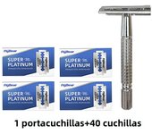 Classic Razor Handle Razor Holder Men 'S Shaving Face Razor Blades Shaving Machin Safety Stainless Steel For Men Barber Straight