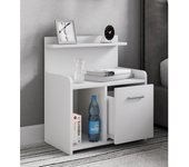 Mesita de noche alta Mesita auxiliar Cajón Consola Mesita de noche Boxspring Nilasa Mesita de noche alta Mesita auxiliar Cajón Consola Mesita de noche Boxspring Nilasa