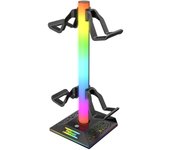 Soporte para auriculares con 10 Modos de Luz y Goma antideslizante, adoptado para todos los accesorios para auriculares, el mejor GIFT para marido, Niños, Novio