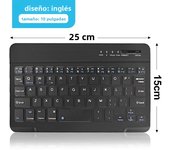Bluetooth Keyboard for iPad 10th Generation iPad Pro 13 12 11 10 9 8 7 inch iPad Air 13 11th iPad Mini Samsung Xiaomi Tablets