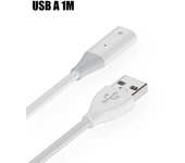 Stylus Charger Wire USB A/Type-C Charging Line Male To Female Extension with Indicator Light for Apple Pencil Generation 1