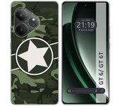 Tumundosmartphone Funda Silicona para Realme GT 6 / GT 6T 5G diseño Camuflaje 01 Dibujos