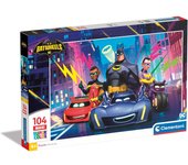 Puzzle Infantil Clementoni Batwheels Supercolor 104 Piezas - Juego Educativo Niños 4 a 6 Años - Desarrolla Concentración y Lógica - Puzzle Multicolor - Modelo 25761