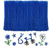 100pcs Glitter Pipe Cleaners, Multi-colored Pipe Cleaners Craft Supplies, 10 Colors Chenille Stems for DIY Arts Crafts Project