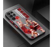 Slam Dunk aAnime Basketball For Samsung Galaxy S24 S23 S22 S21 S20 Ultra Plus FE Note 20 5G Frosted Translucent Phone Case