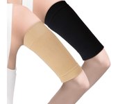 4 pares de mangas adelgazantes para brazos, moldeadoras de compresión elástica para brazos, moldeadoras de brazos deportivas para mujeres y niñas (color negro y nude)