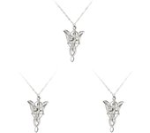 3X El Señor de Los Anillos-Arwen-Colgante Estrella de La Tarde