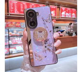 Luxury Butterfly Phone Case for Huawei Honor 100 90 80 70 60 50 X50 X40 X30 Magic 6 5 4 Mate 60 Pro Plus Woman Ring Stand Cover