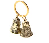 Fashion Six-character Carved Bell Keyfob Car Bag Keychain Party Gift Jewelry