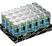 PACK 24 LATAS  Bebida energética Black Hat Pineapple Coconut  Aumenta tu energía con esta deliciosa bebida sabor piña coco de Black Hat
