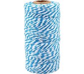 Hilo de Algodón Cuerda de Navidad de 100M para Envolver Regalos, Manualidades, Cocina, Decoración