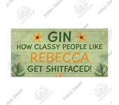 Putuo Decor-Gin Signs Wooden Wall Plaque, Wood Plaque for Door Hanging, Home Decor, Bar, Pub, Wall Decoration