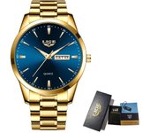 LIGE Fashion Luxury Quartz Man Watch Casual Classic Simple Leather Strap Men's Watches Waterproof Date Week Clocks Reloj Hombre