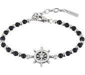 BREIL Colección BLACK ONYX, Pulsera Hombre en Maple, NATURAL STONES, Ideas de Regalos para Hombre