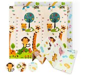 Tapete de Actividades para Bebe Plegable - Alfombra Infantil para Juguetes Reversible y Antideslizante - Colchoneta de Juguetes para Bebes
