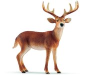 Schleich Figura Ciervo de Cola Blanca Realista - Colección de Animales de Plástico