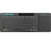 Rii K18S Mini Bluetooth Wireless 2-LED Color Backlit Multimedia Keyboard Mouse Rechargable Keyboard For Android TV Box /PC