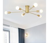 Modern Sputnik Ceiling Chandelier Satellite Hanging Lamp Lustre Light Fixture 6 8 10 Iron Spider Home Living Dining Room Decor
