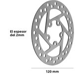 Stainless steel 5 holes Disk Brake Rotor Pad 110MM 120MM with Screw For Xiaomi Mijia M365 Pro Pro 2 Electric Scooter Accessories