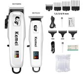 Kemei KM-PG809A KM-PG232 KM-3382 Professional Hair Clipper Set USB Charging Rechargeable Electric Shaver Cordless Beard Trimmer
