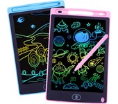 SSITO - Paquete de 2 Tabletas de Dibujo LCD Mágica para Niños - Azul + Rosa