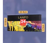 Pintura acrílica en set de 12, 24 o 36 colores (12ml) – Kit para pintura manual, DIY, resistente al agua – Presentación en caja