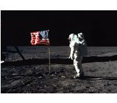 Apollo Missions Poster Saturn V Launch Astronaut on Lander Canvas Painting Print Wall Art Picture for Living Room Office Decor