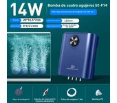 Silent Aquarium Oxygen Air Pump with Check Valve Fish Tank compactor Oxygenator Aquarium Air Compressor Aerator 220v 3w-14w